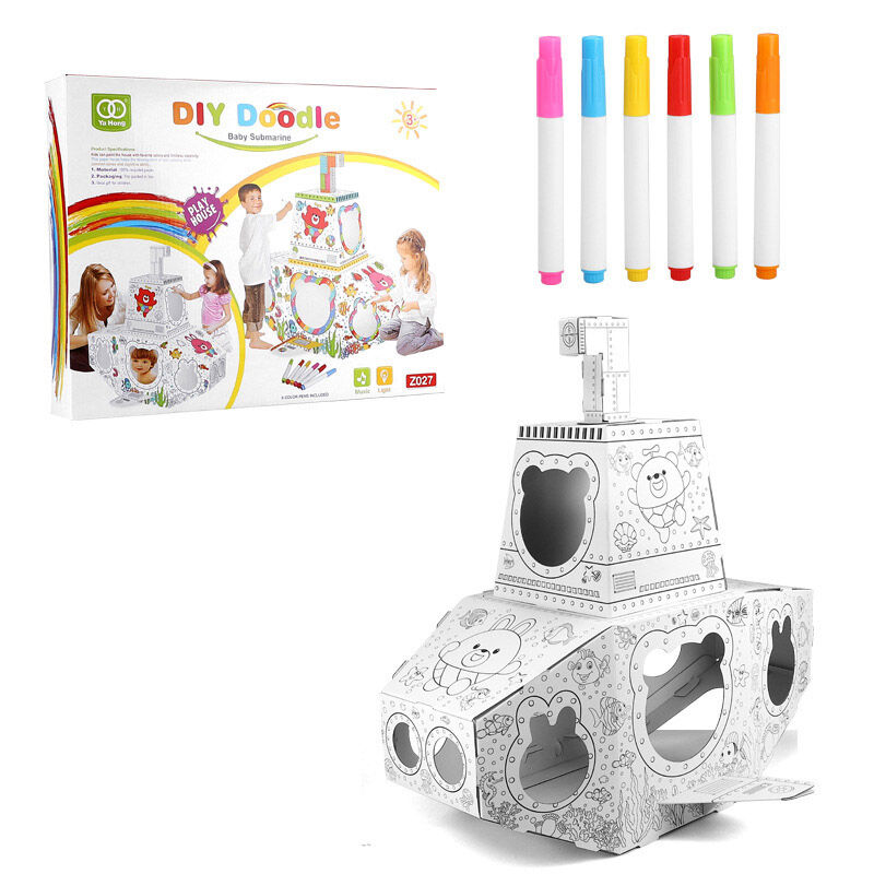 3D DIY Submarine Graffiti Kit - Dive into Creativity with Your Child Huglittle