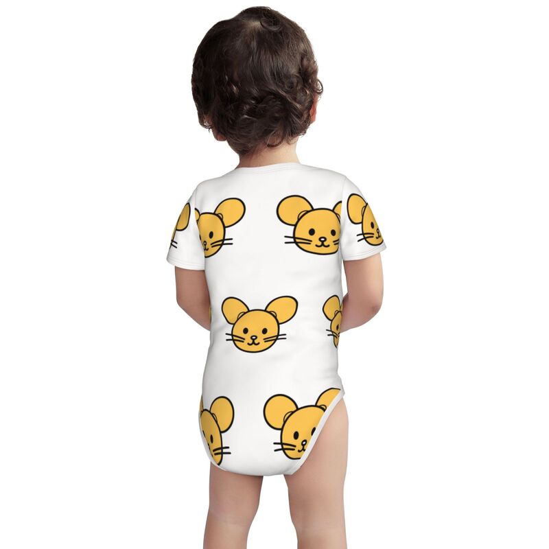 Huglittle Enchanted Mouse Icon Baby Bodysuit - Whimsical Yellow