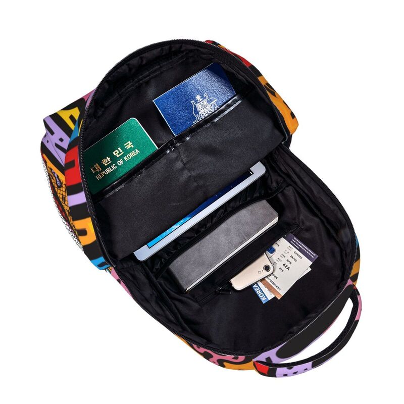 HugLittle Vibrant Neo-Pop Dog Design Casual Backpack for Kids
