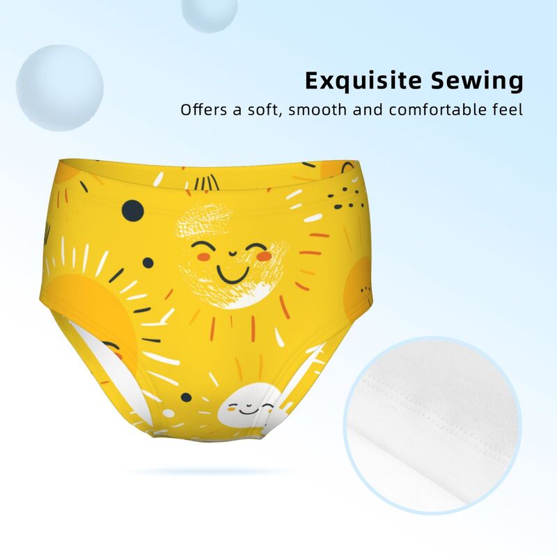 HugLittle Girls' Sun-Kissed Joyful Briefs - Nature Inspired, Creativity Boosting Design