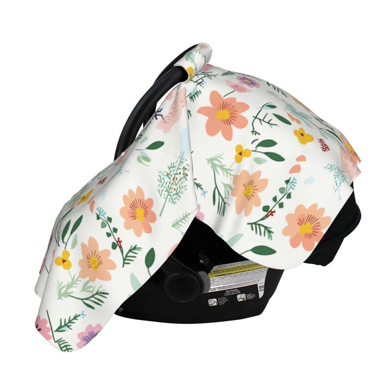 Huglittle Enchanted Garden Floral Car Seat Canopy & Nursing Cover