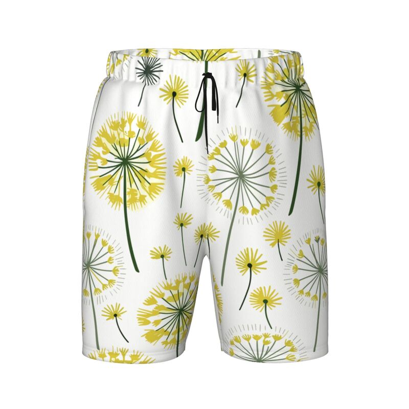 Huglittle Whimsical Dandelion Pattern Teen Beach Trunks - Foster Creativity and Exploration
