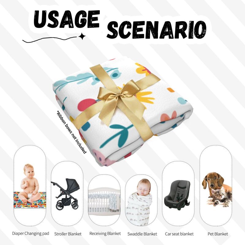 Huglittle Floral Baby Swaddle & Headband Set - Enchanted Garden