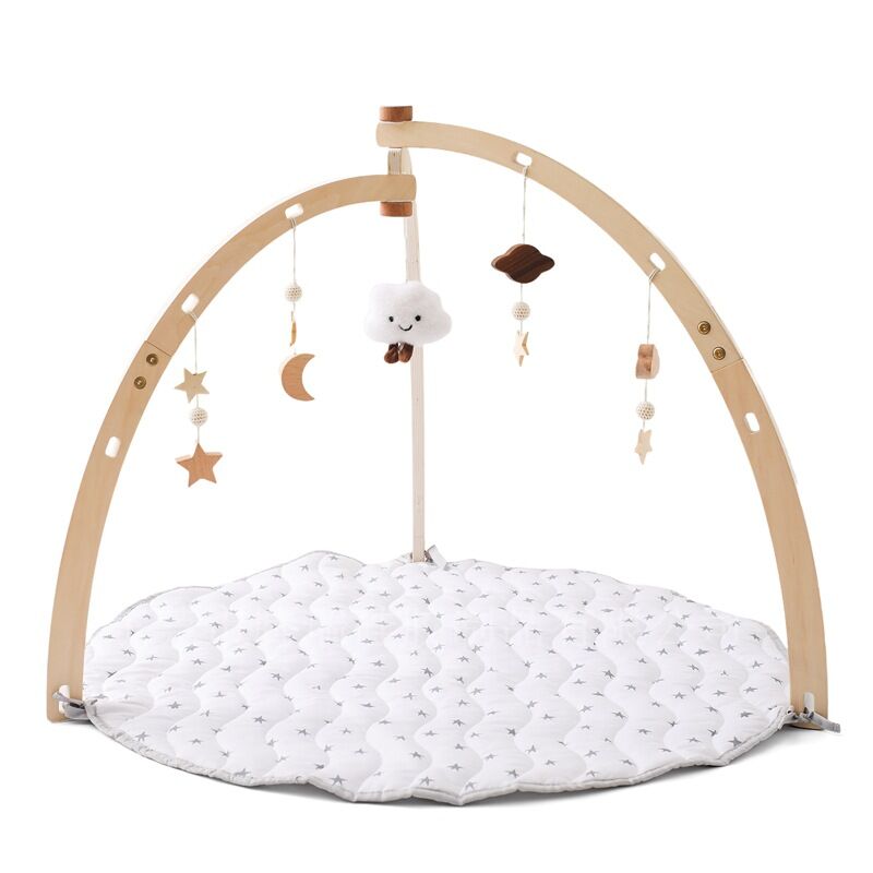 Wooden Newborn Fitness Rack: Infant Activity Triangle
