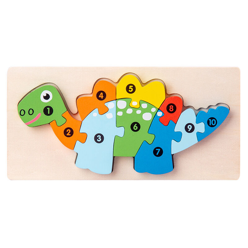 Imaginative Play Wooden Puzzle Blocks: Explore the Animal Kingdom