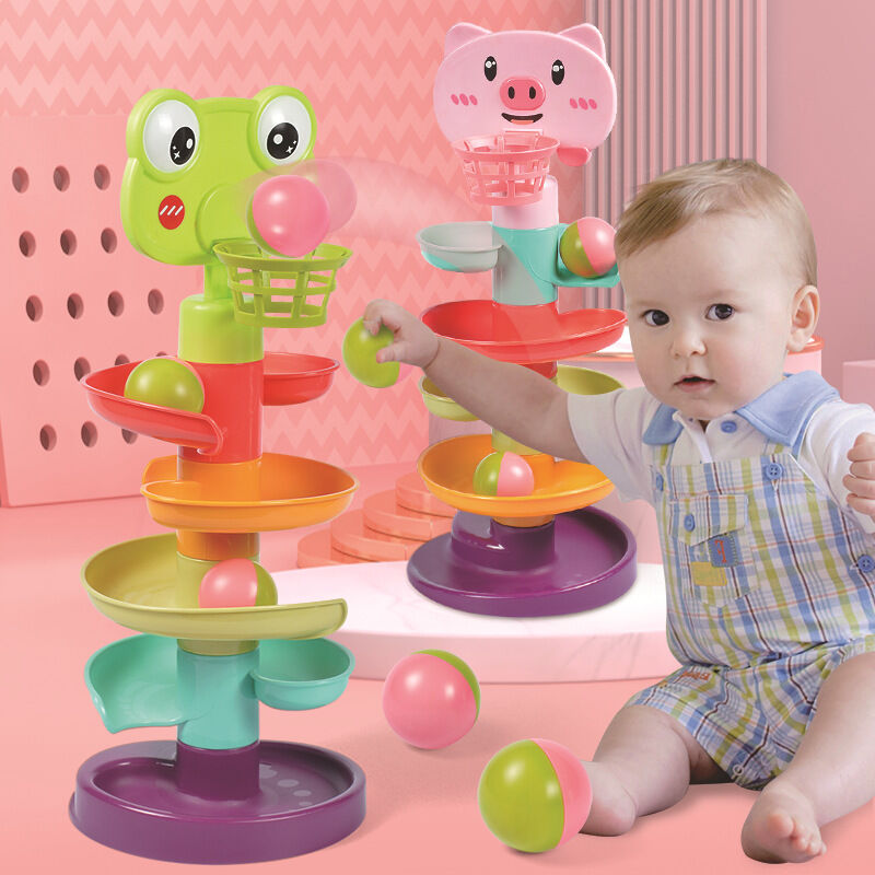 Children's Rotating Track Ball: Educational Stacking Toy