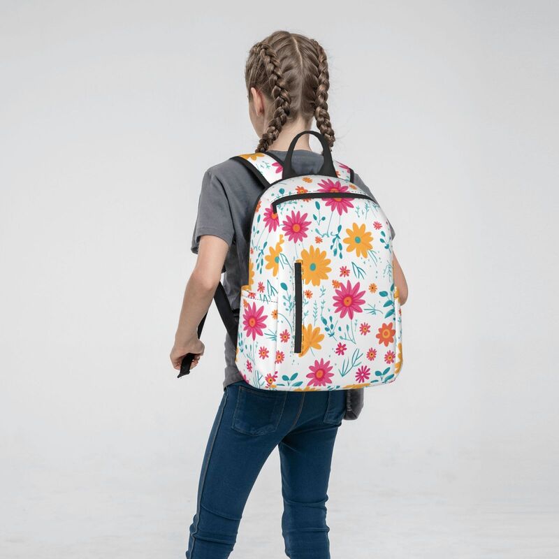 Huglittle Whimsical Garden Lightweight Backpack - Vibrant Floral Pattern for Kids