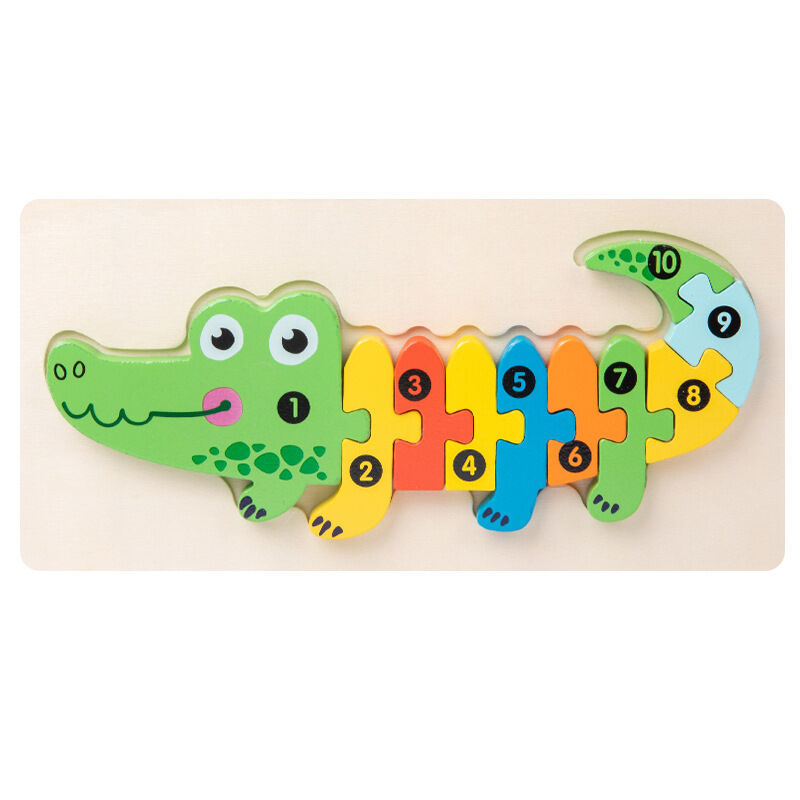 Imaginative Play Wooden Puzzle Blocks: Explore the Animal Kingdom