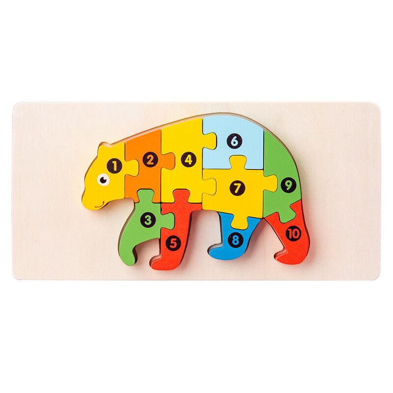 Imaginative Play Wooden Puzzle Blocks: Explore the Animal Kingdom