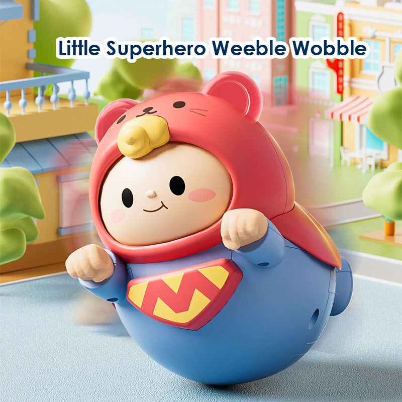 Superhero Wobble Toy: Adorable Silicone-Eared Companion