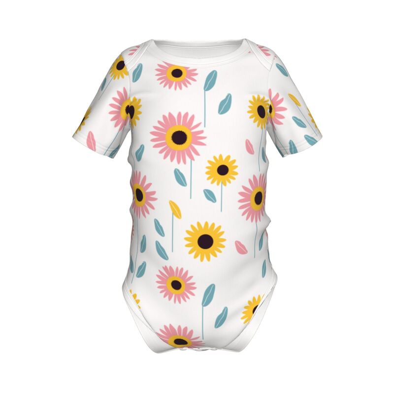 Huglittle Botanical Garden Baby Bodysuit - Sunlit Meadow