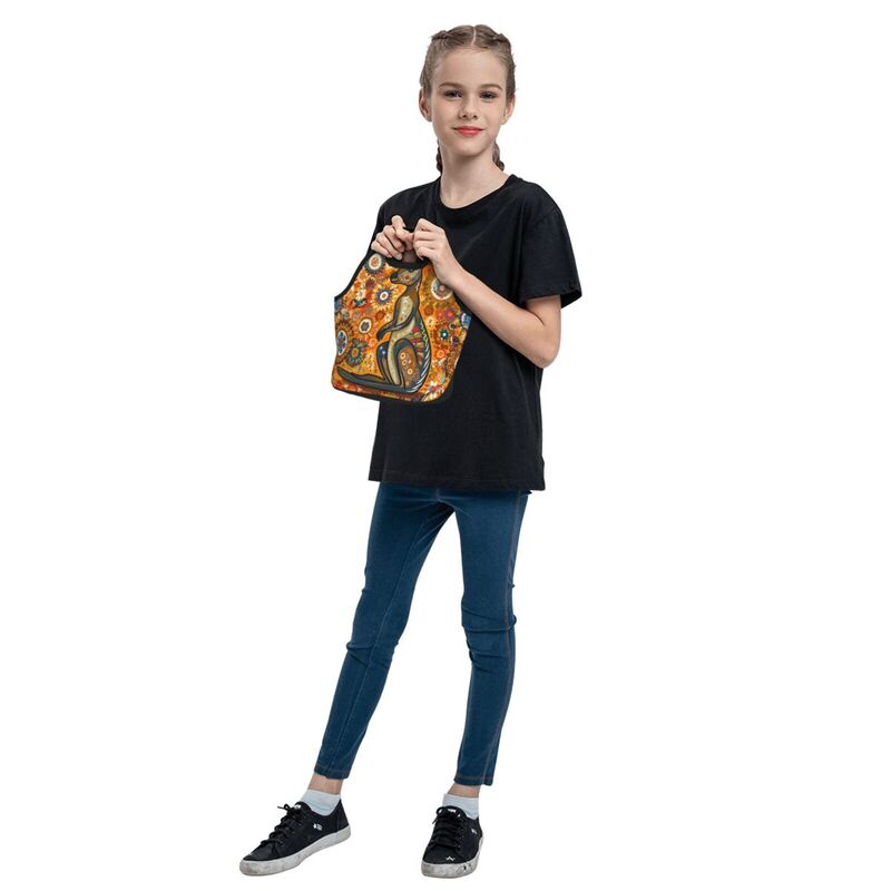 Huglittle Vibrant Kangaroo Portable Bento Box for Creative Kids