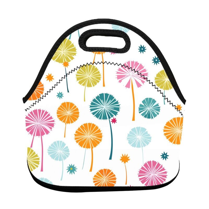 HugLittle Vibrant Dandelion Portable Bento Box - Whimsical, Retro-inspired Design