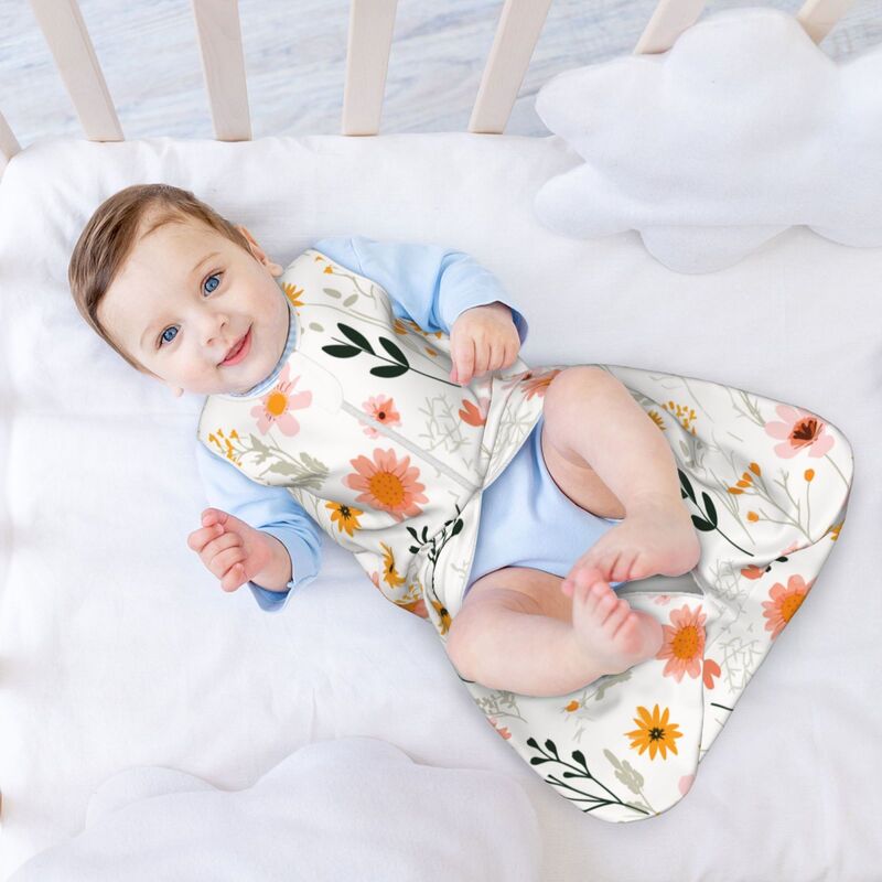 Huglittle Whimsical Garden Baby Sleep Sack, Sleeveless 0-24m