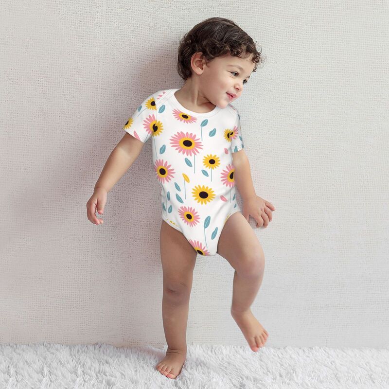 Huglittle Botanical Garden Baby Bodysuit - Sunlit Meadow