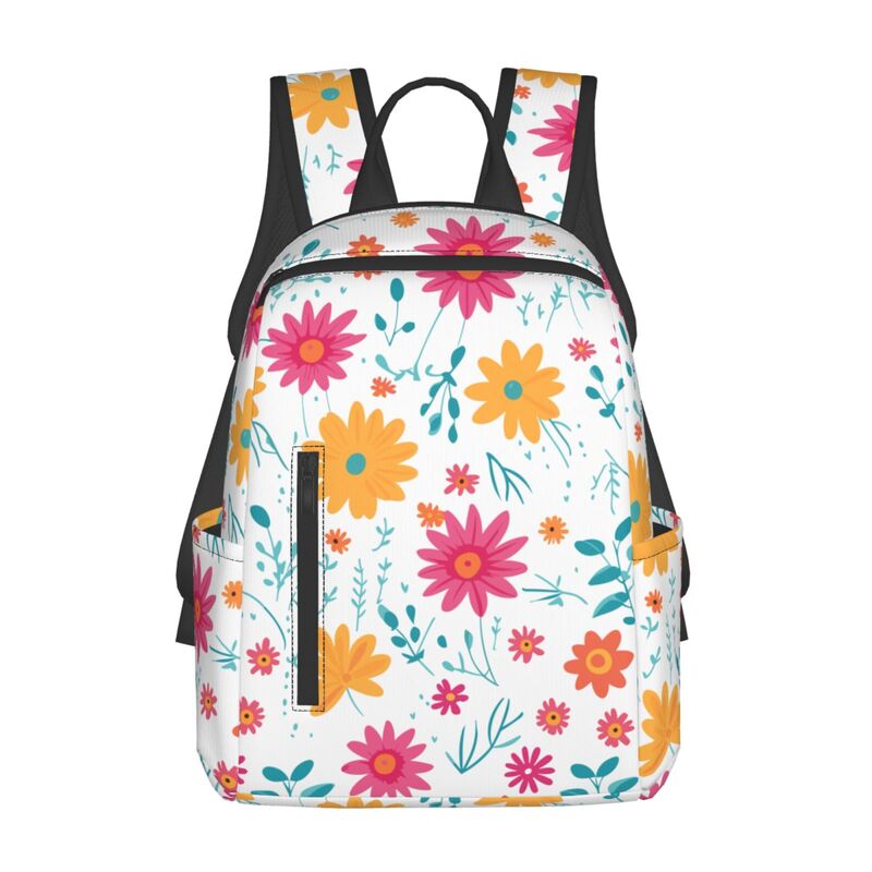 Huglittle Whimsical Garden Lightweight Backpack - Vibrant Floral Pattern for Kids