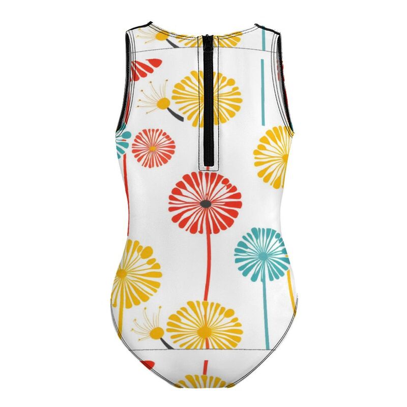Huglittle Girls' Dandelion Journey One-Piece Swimsuit for Playful Imagination