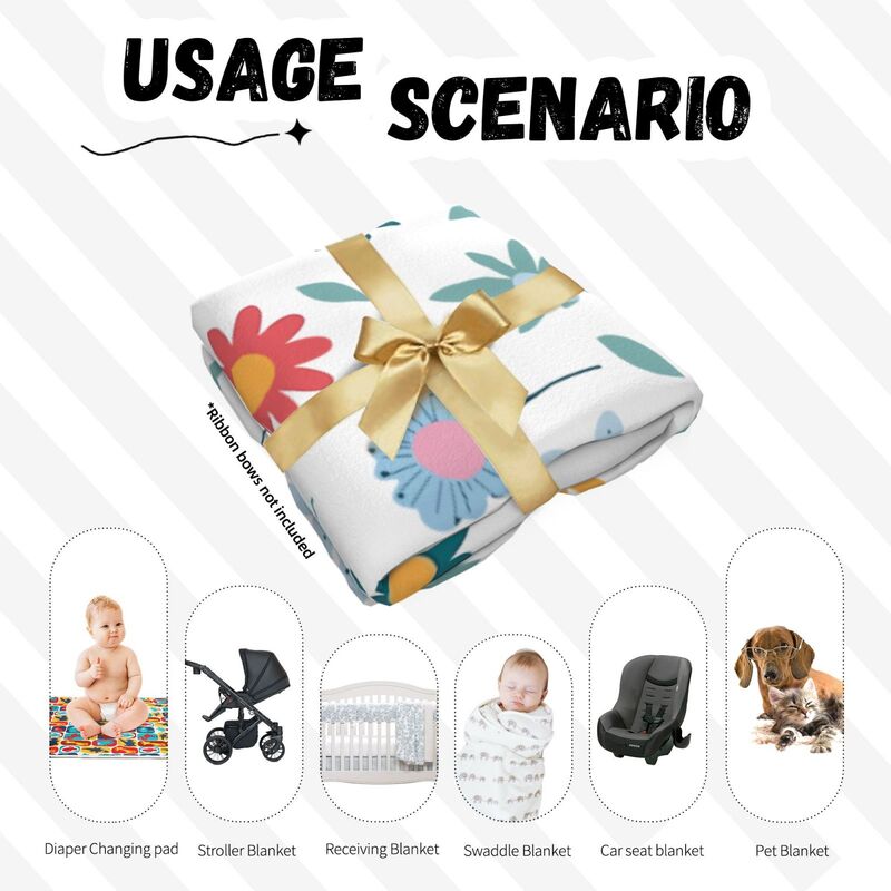 Huglittle Floral Swaddle & Headband Set - Nature-Inspired Design