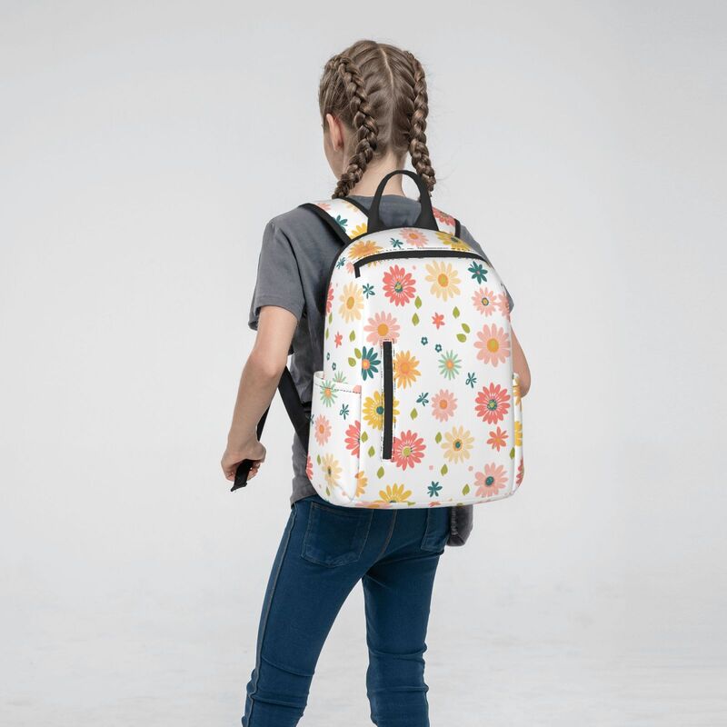 Huglittle Lightweight Backpack with 'Bloom Whispers' Organic Fabric Design - Inspiring Adventures & Creativity for Kids