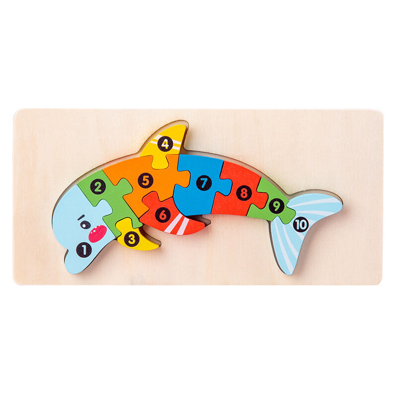 Imaginative Play Wooden Puzzle Blocks: Explore the Animal Kingdom