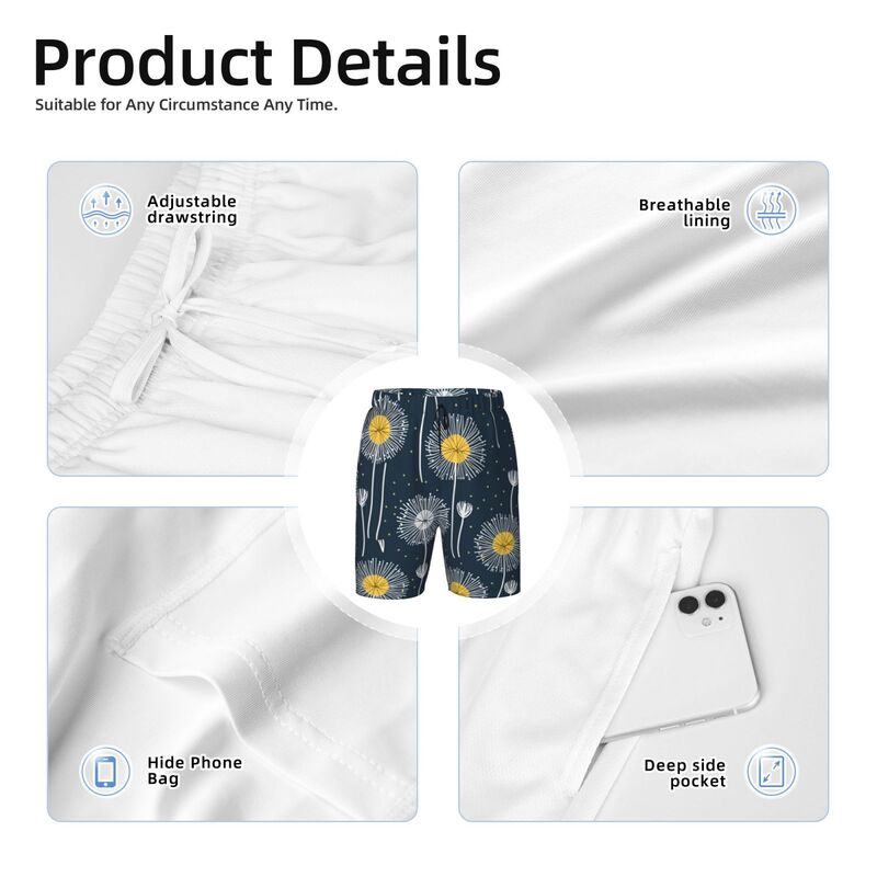 Huglittle Dandelion-Inspired Teen Beach Trunks - Foster Creativity & Adventure