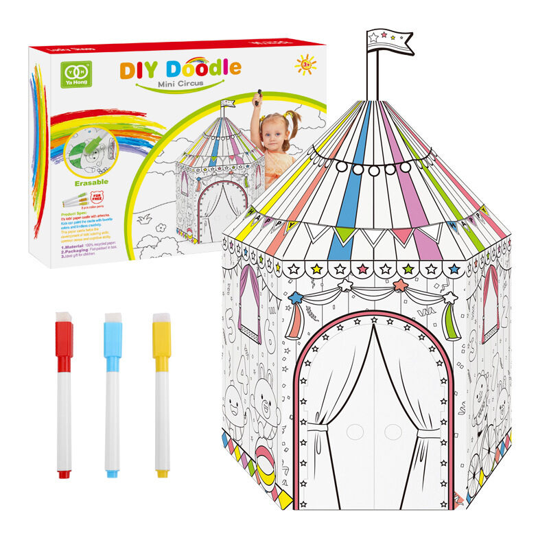 3D DIY Mongolian Yurt Graffiti Kit - Inspiring Creativity Huglittle
