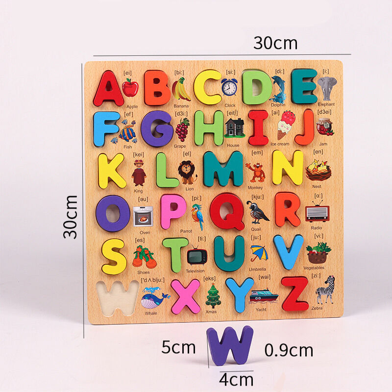Discover the Magic of Letters: Wooden Puzzle Boards for Uppercase Alphabets