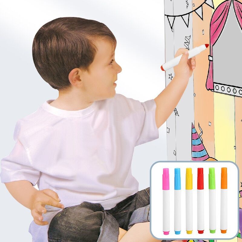 Large Playhouse 3D Doodle Cardboard Assembly - Creative Puzzle Circus Huglittle