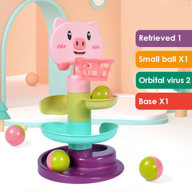 Children's Rotating Track Ball: Educational Stacking Toy