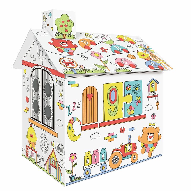 3D DIY House Graffiti Kit - Nurture Your Child's Creativity Huglittle