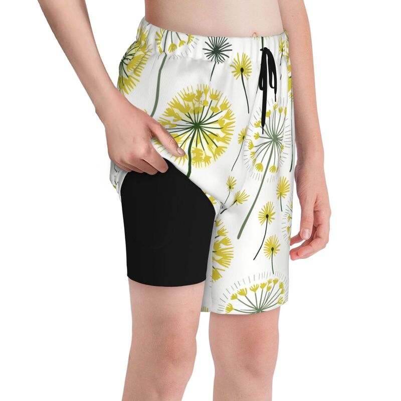 Huglittle Whimsical Dandelion Pattern Teen Beach Trunks - Foster Creativity and Exploration
